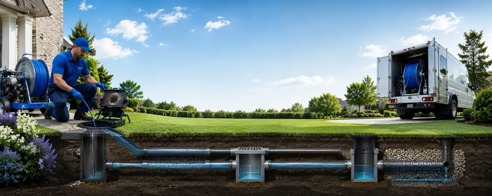 Outdoor drain cleaning information for Pineville, WV